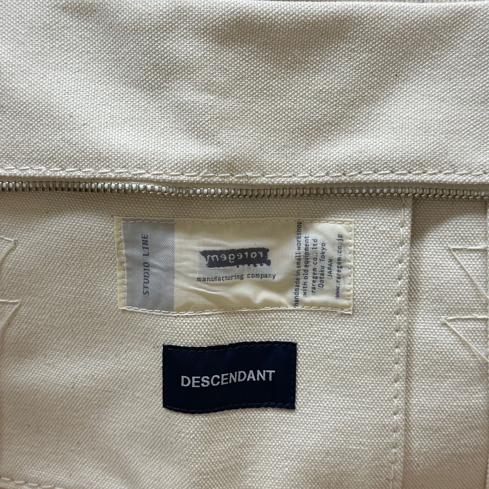 DESCENDANT × raregem クラッチバッグ DESCENDANT/SHOULDER BAG raregem (WHITE)