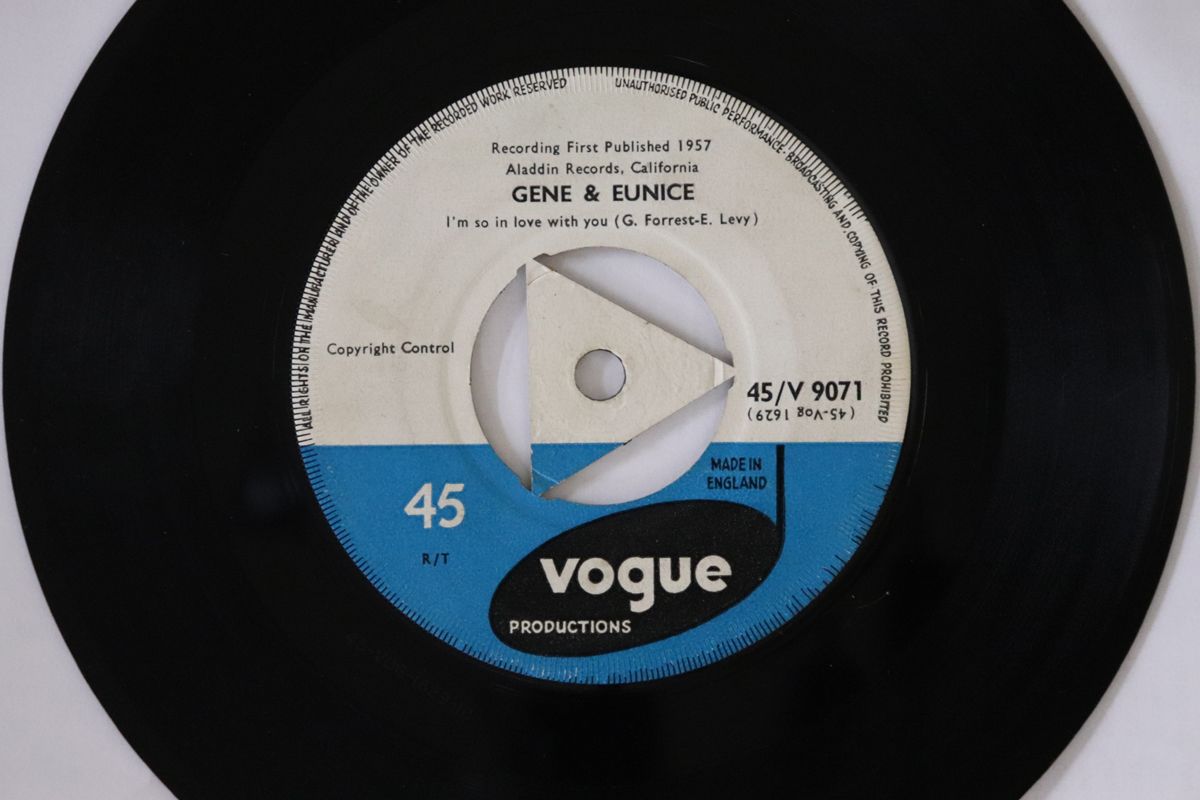 英7” Gene - Eunice Im So In Love With You | Lets Get Together 45V9071 Vogue Productions |00080