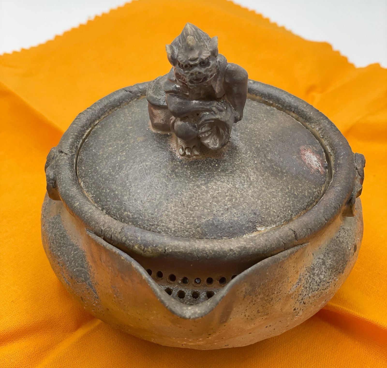 備前焼白備前難波誠治作鳳凰宝瓶 NS16