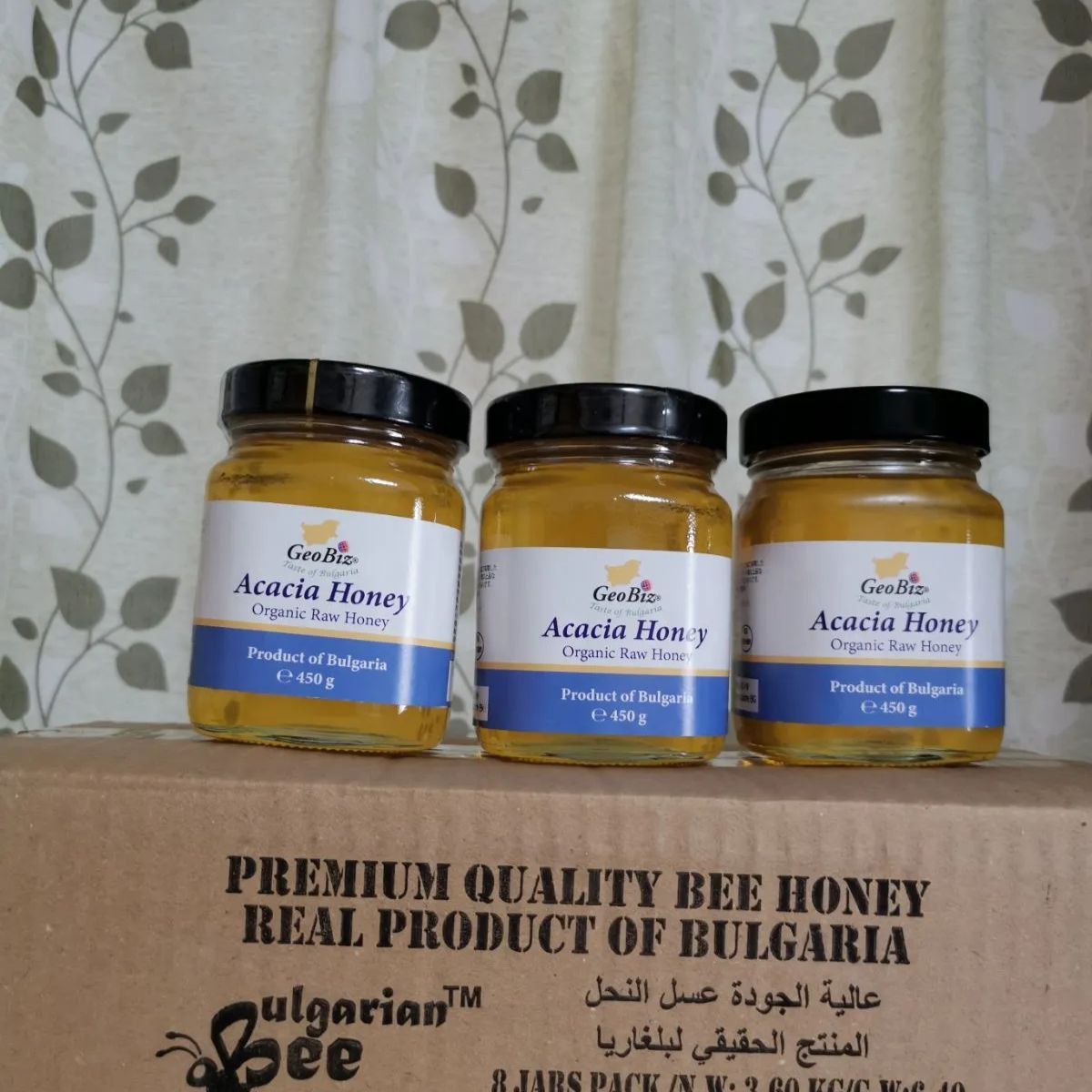 3.6 kg オーガニック生アカシアはちみつ450ｇｘ8瓶ブルガリア産蜂蜜 - メルカリ