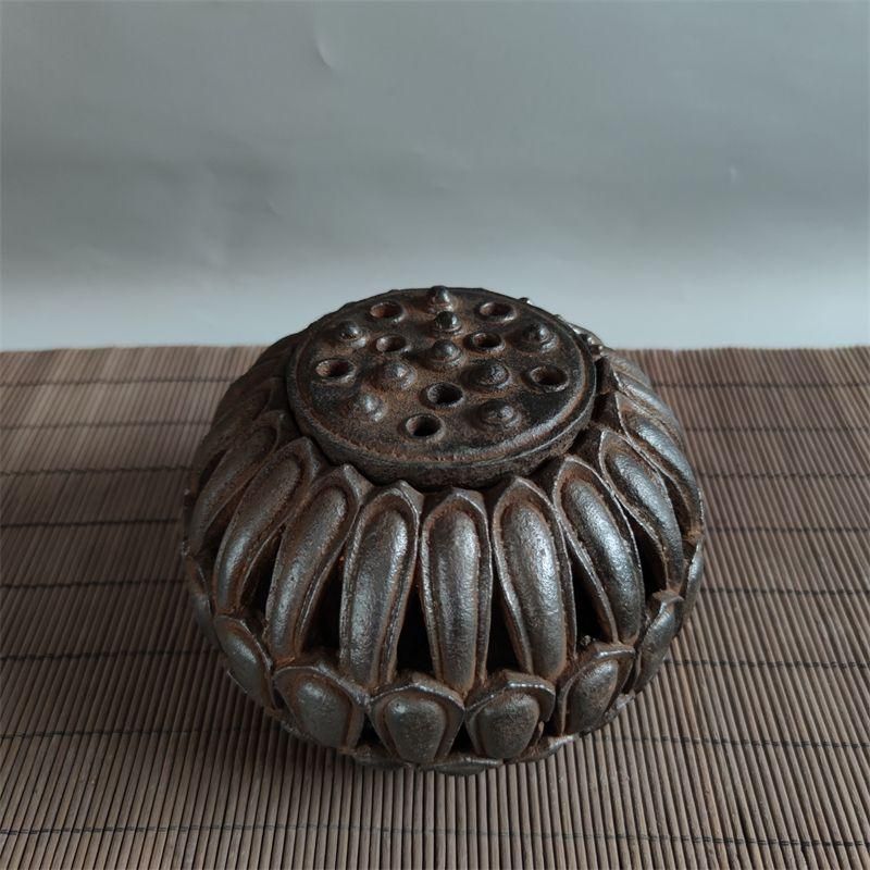 鉄製  蓮華灯香炉  茶道具  香道具　蓋置　置物 鉄製 蓮華灯香炉 茶道具 香道具 蓋置 置物 茶道具 > 蓋置（炉