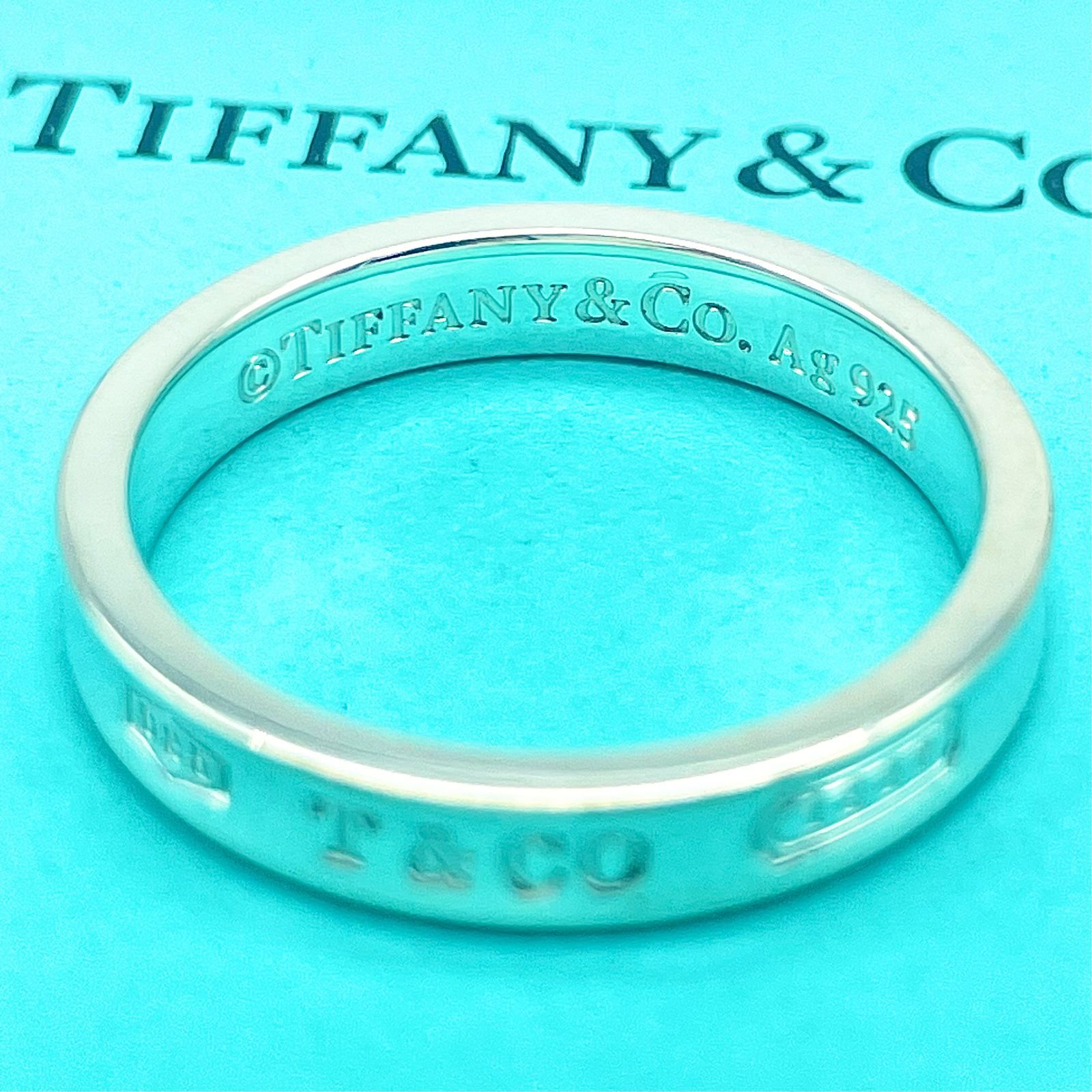 美品 Tiffany\u0026co. ティファニー 指輪 ナロー リング 19号 | www