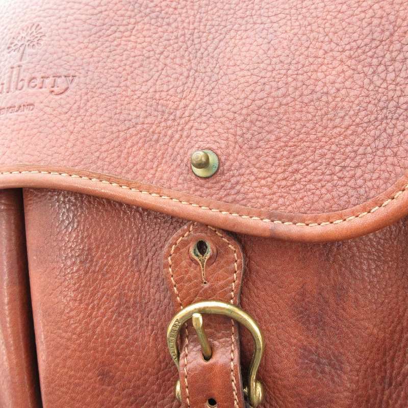 美品◆Mulberry◆マルベリー メッセンジャーバッグ ブラウン マルベリー Mulberry メッセンジャーバッグ ショルダー レザー