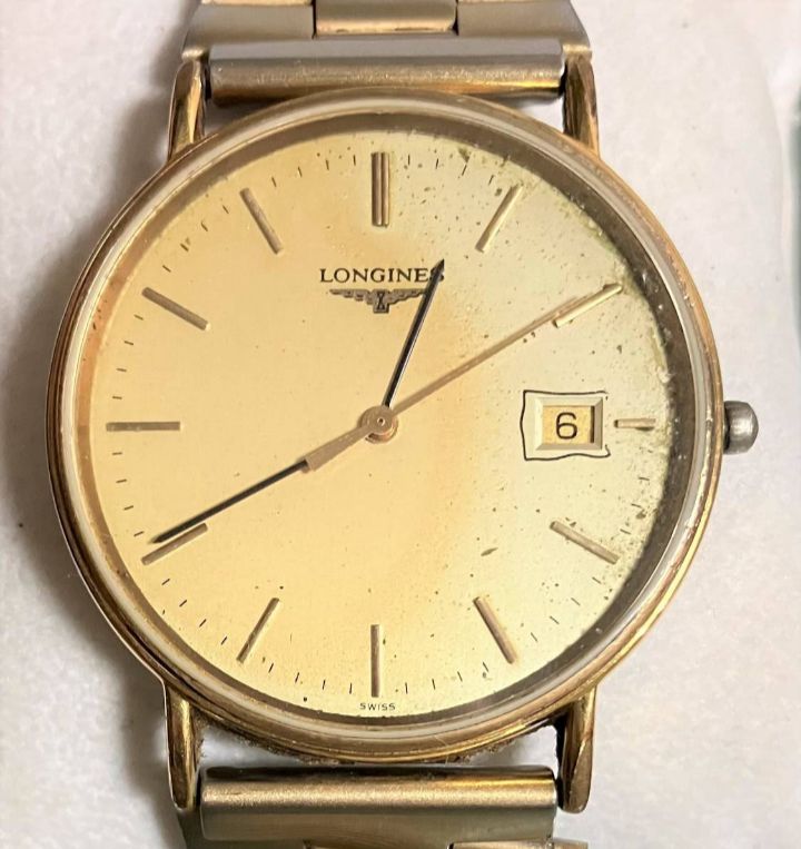 ☆稼動品☆LONGINES ロンジン☆L156.4☆ゴールド文字盤☆クオーツ