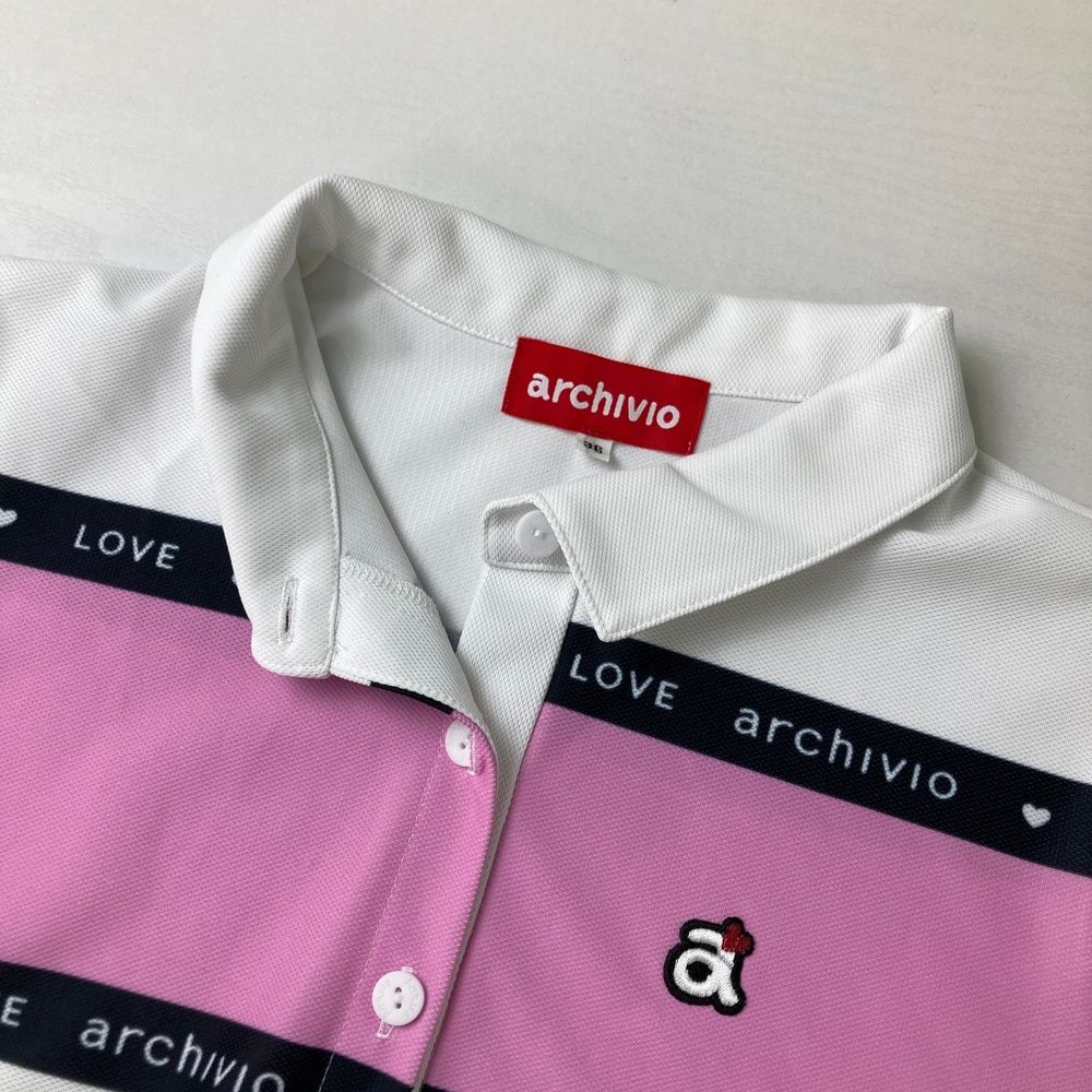 ノースリーブポロシャツ ホワイト系