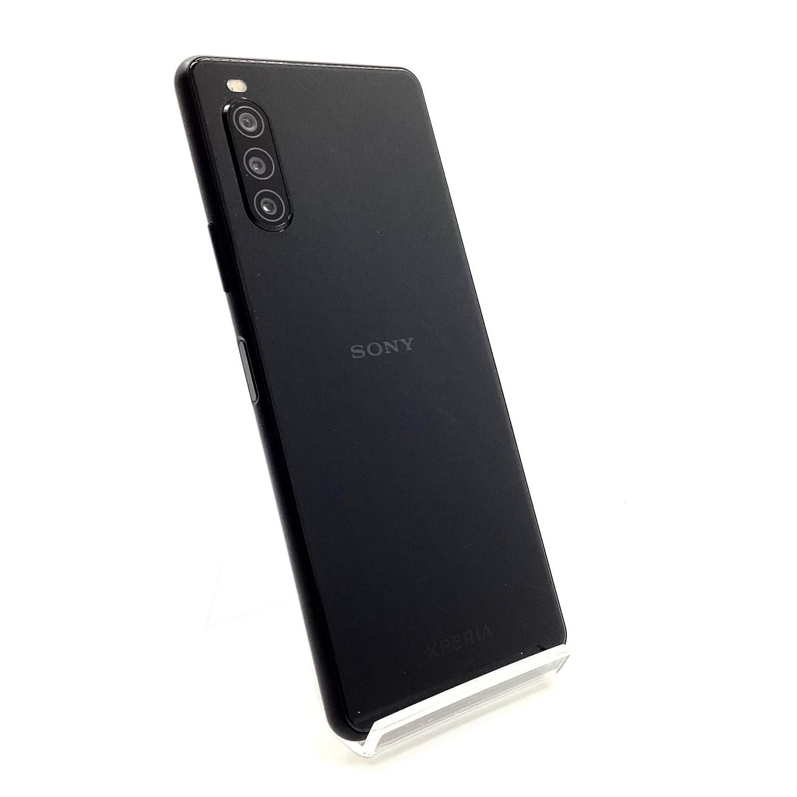 【全額返金保証】【最速発送】Sony Xperia 10 II 64GB ブラック au SOV43 動作確認済 白ロム