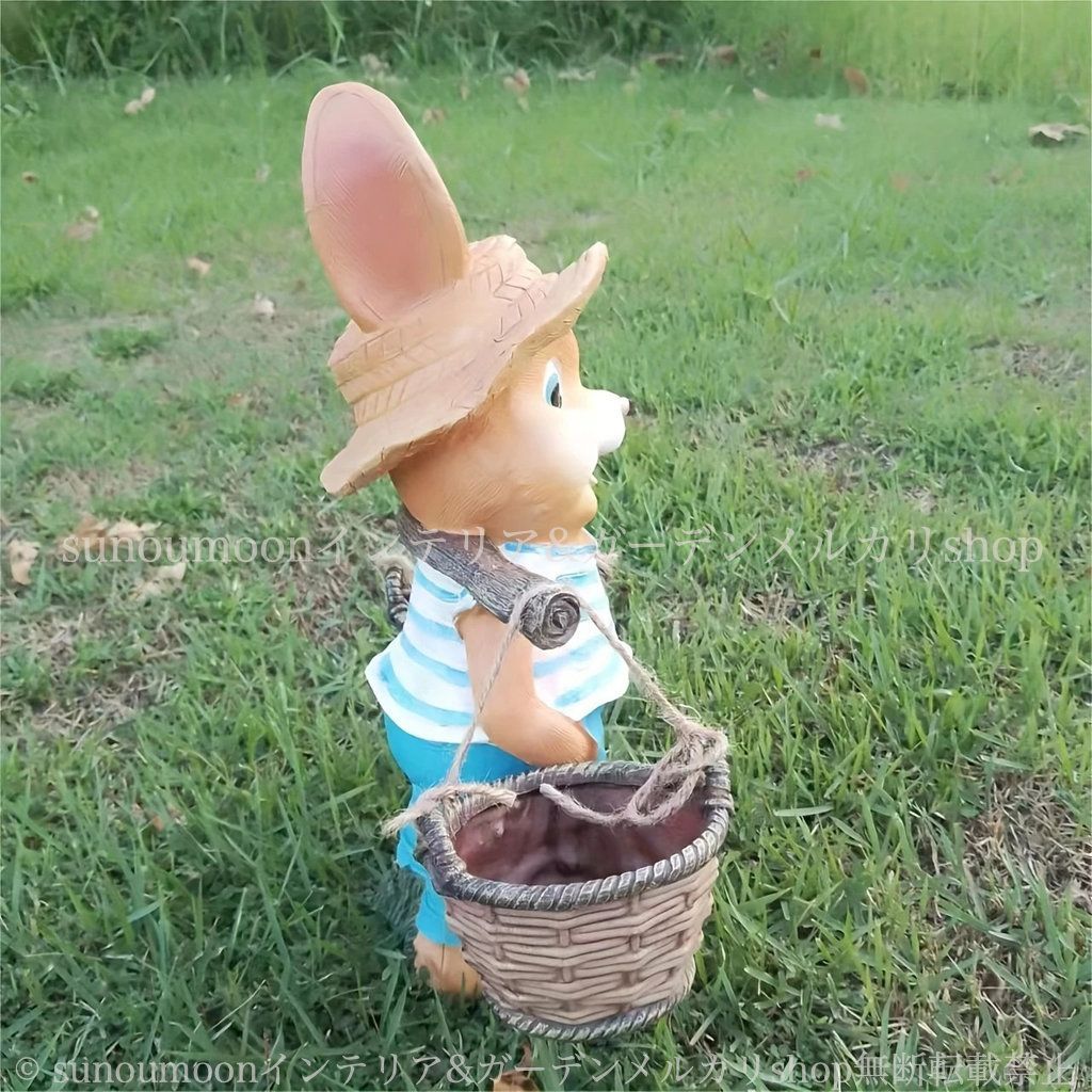  ラビット うさぎ ガーデン雑貨 庭の装飾 樹脂 アニマル 雑貨 庭 おしゃれ ガーデン ガーデンインテリア ウサギ 4-7 置物 お洒落 ガーデンオブジェ インテリア ガーデニング オーナメント オブジェ 園芸用品