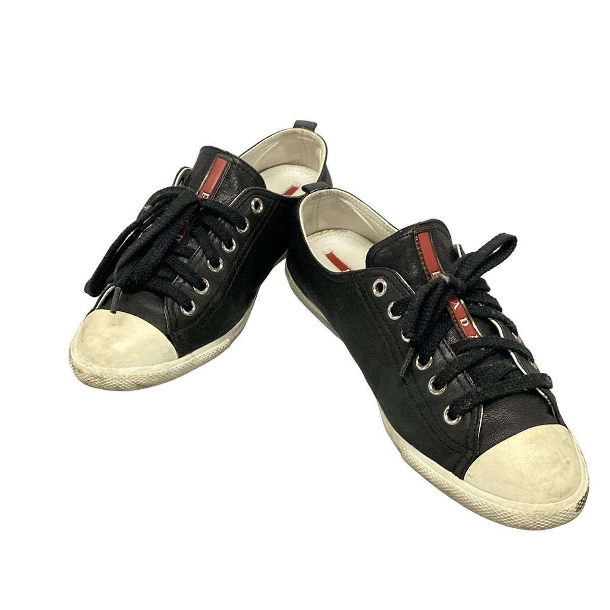 ★プラダ　レディーススニーカー　37★ PRADA SPORT(プラダスポーツ) スニーカー 37 レディース - 黒