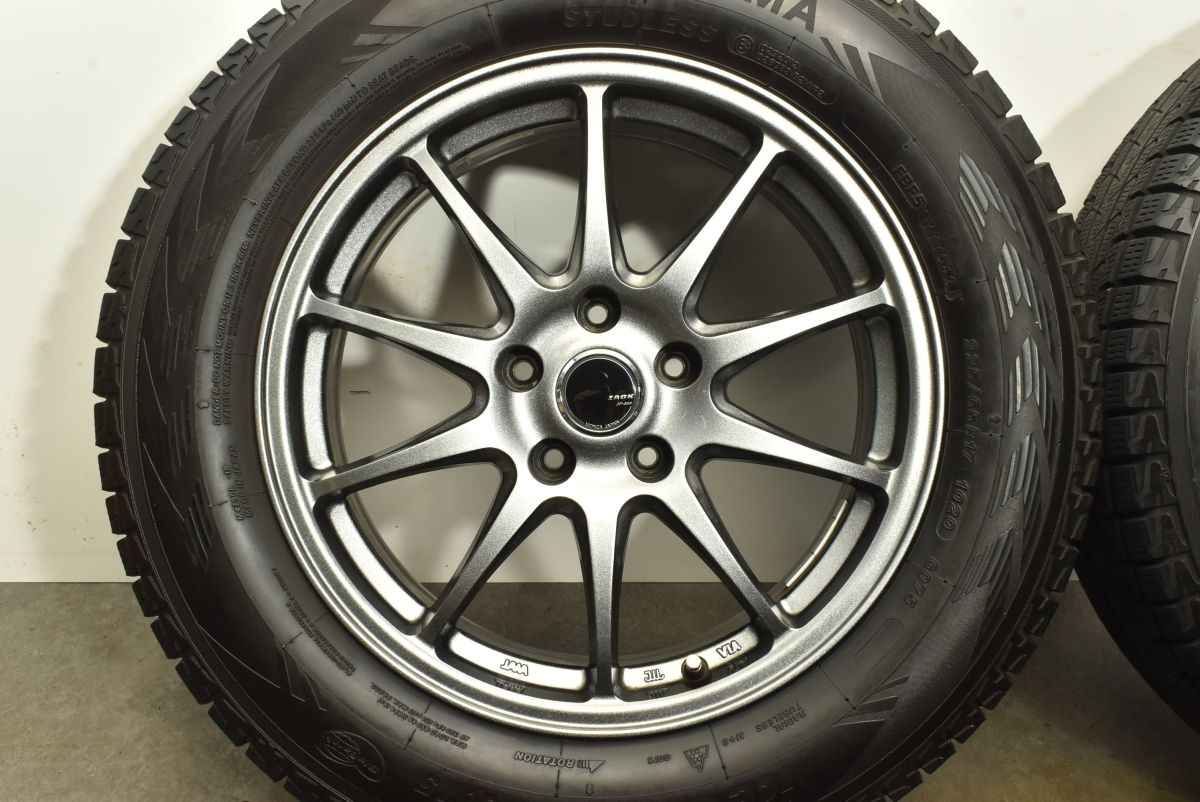 オススメ ホイール良好 ZACK 17in 7J 38 PCD114.3 ヨコハマ アイスガード G075 225 65R17 ハリアー エクストレイル レガシィアウトバック CX-5 引き寄せる