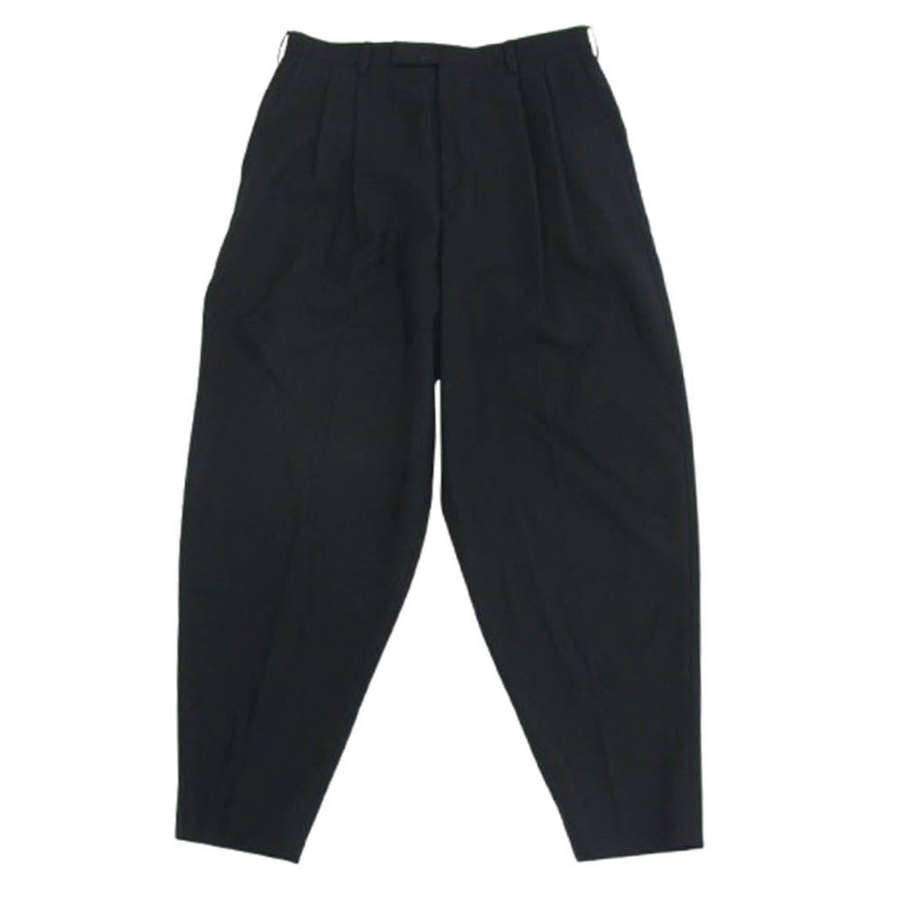 ラッドミュージシャン 2タックワイドテーパードパンツ 44 スラックス 黒 M LAD MUSICIAN ラッドミュージシャン 19SS 2119-556 2TUCK TAPERED WIDE