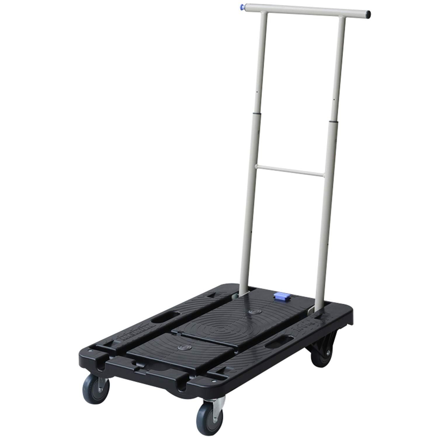 モデル ブラック 平台車 YNC-6040 積載荷重100kg 39×60cm 台車 コンパクトキャリー ナンシン