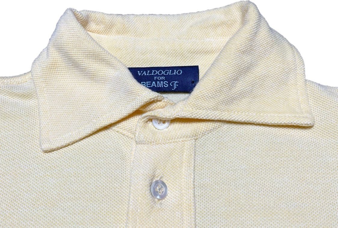 【美品】BEAMS F 半袖ポロシャツ 鹿の子 ネイビー 46 イタリア製 BEAMS F（ビームスF）ELACIO / カノコ ポロシャツ（シャツ