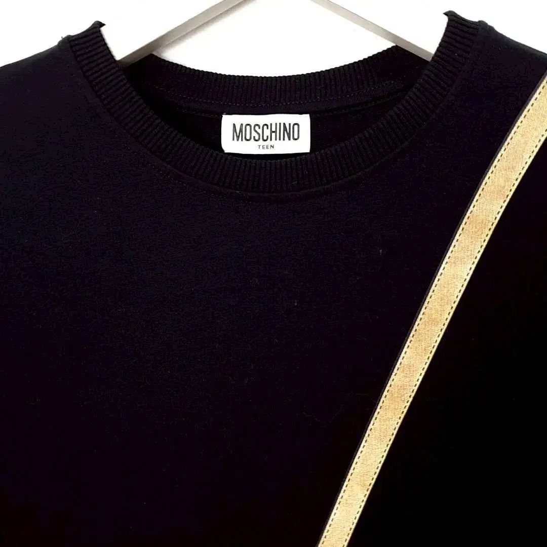 150 12 三 Moschino モスキーノ テディベア 黒 ワンピース キッズ