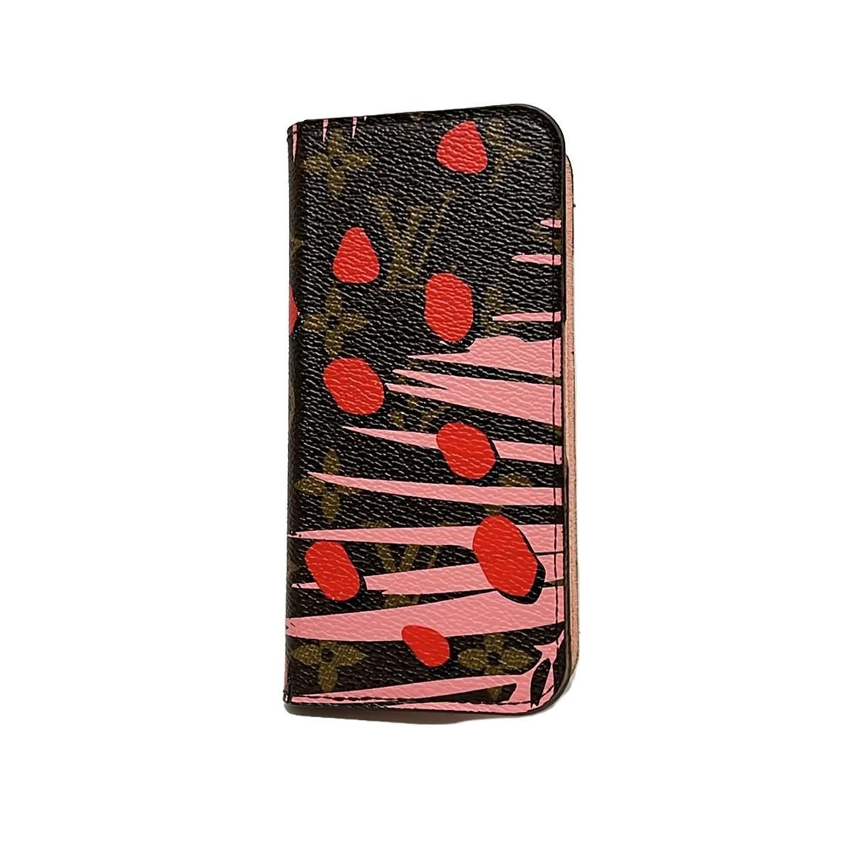 LOUIS VUITTON ルイヴィトン 携帯電話ケース モノグラム ジャングルドット IPHONE6フォリオ M41929 シュガーピンクポピー iPhoneケース