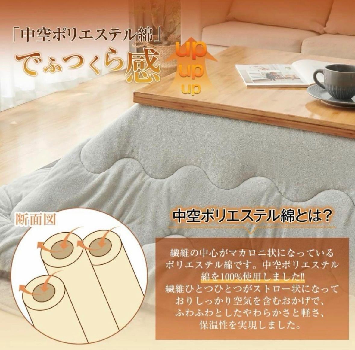 Keusnix こたつ布団 正方形 190×190cm 布団 もこもこ - メルカリ