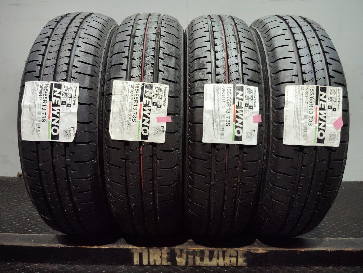 【新品】2022年製 BS BRIDGESTONE NEWNO 155/65R13 73S 13インチ 夏タイヤ 4本 ライフ ザッツ オッティ ルークス スピアーノ等　(VTF600) 新品】2022年製 BS BRIDGESTONE NEWNO 155/65R13 73S 13インチ 夏