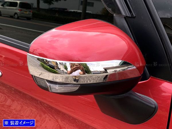 ルーミー M900A M910A メッキ ドア ミラー カバー MIR－SID－233 ガーニッシュ プロテクター DH102 M900A⁄M910A ルーミー⁄ルーミーカスタム クローム メッキ