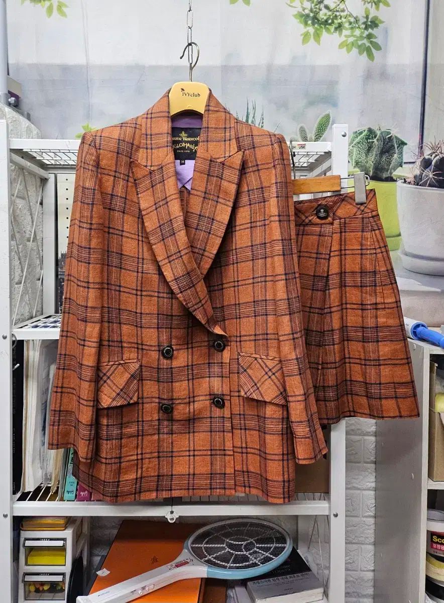 Vivienne Westwood ヴィヴィアン ウエストウッド リネンジャケット ラップショーツ スリム 66 カジュアル 夏 女性用スーツセット
