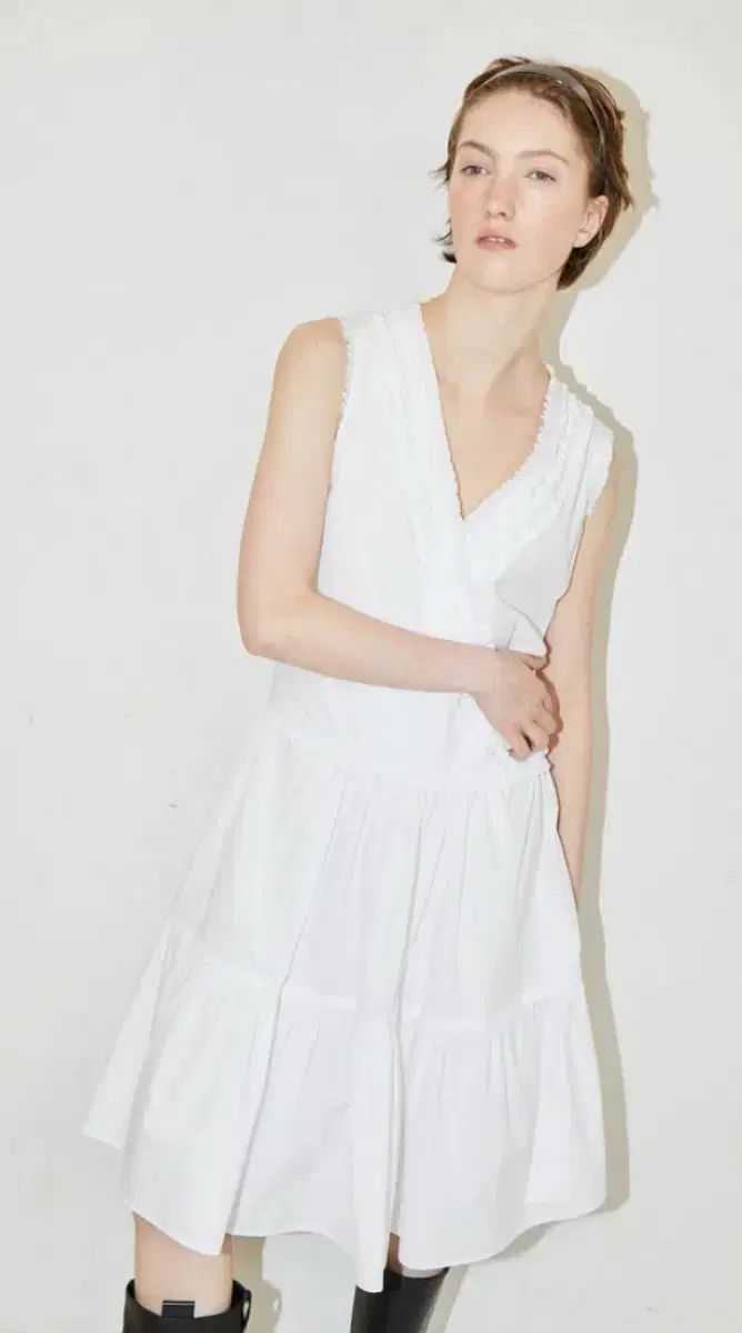 パルベン ヘビー シャーリング ラップ ドレス