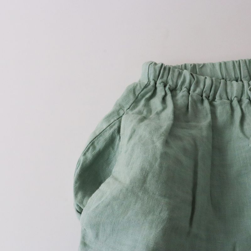 nest Robe リネンフリルイージーパンツ nest Robe（ネストローブ） 【2023SS/定価1.8万】ネストローブ *リネン