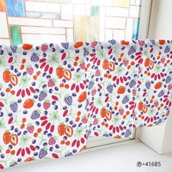 カフェカーテン ベリー 1000×450mm　赤・41685