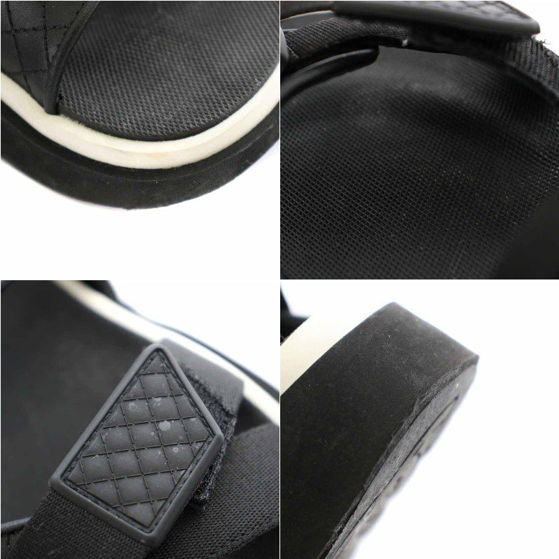 CHANEL ブラック キルティング サンダル シャネル CHANEL ストラップサンダル スポーツサンダル