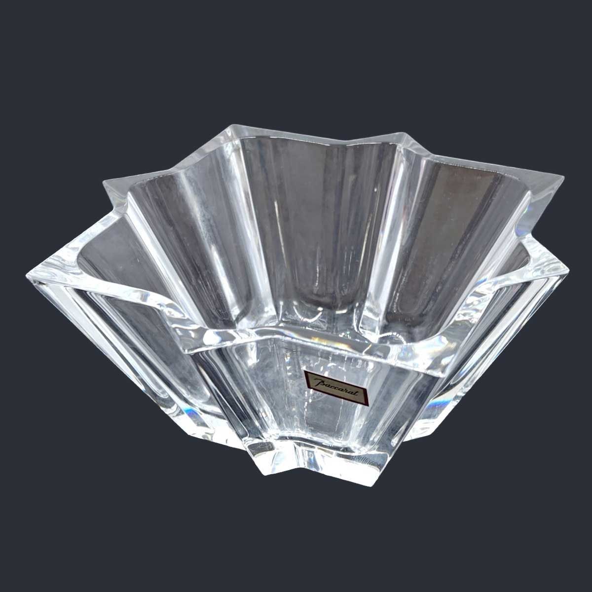 バカラ Baccarat クリスタルガラス 花瓶 ブーケ スクエアボール 14×14×6.5cm