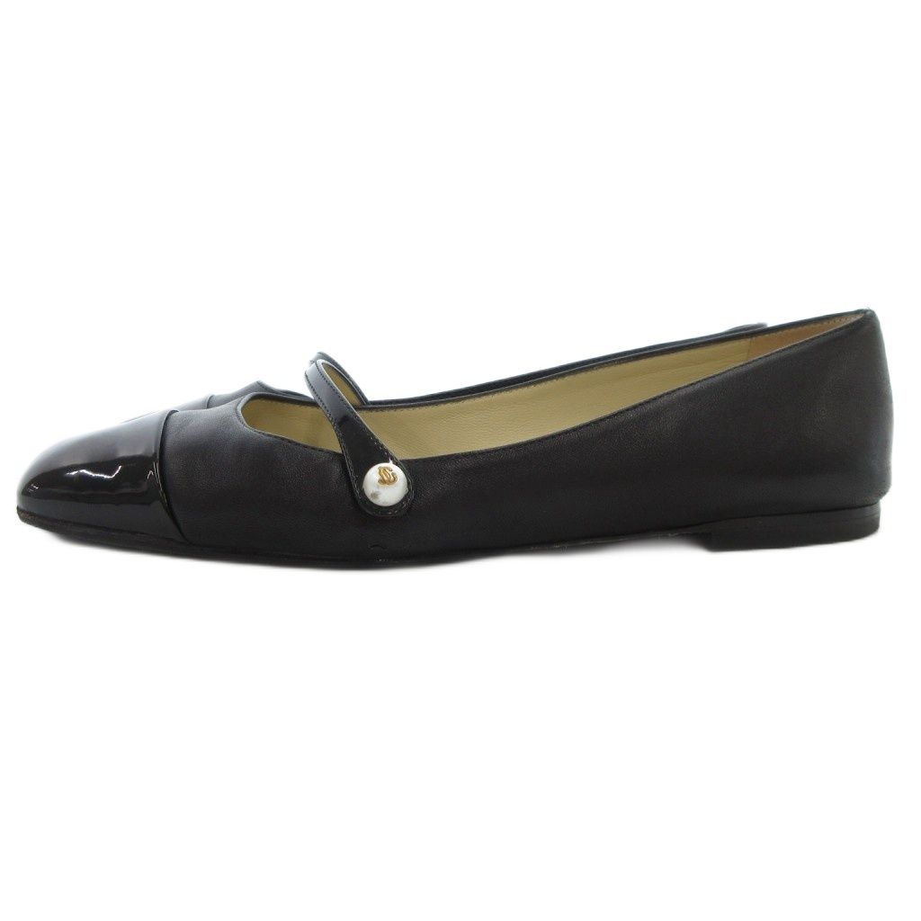 ジミーチュウ JIMMY CHOO パンプス フラットシューズ エナメル