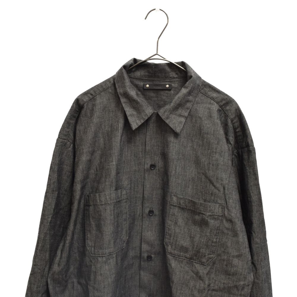 MINEDENIM (マインデニム) 23SS Chambray Open Coller L/S SHIRT