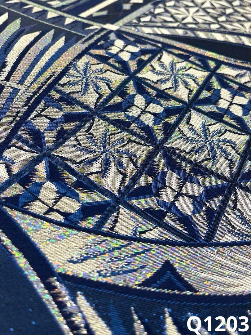 薩摩切子柄 袋帯 七色 キラキラ 正絹 六通 - メルカリ