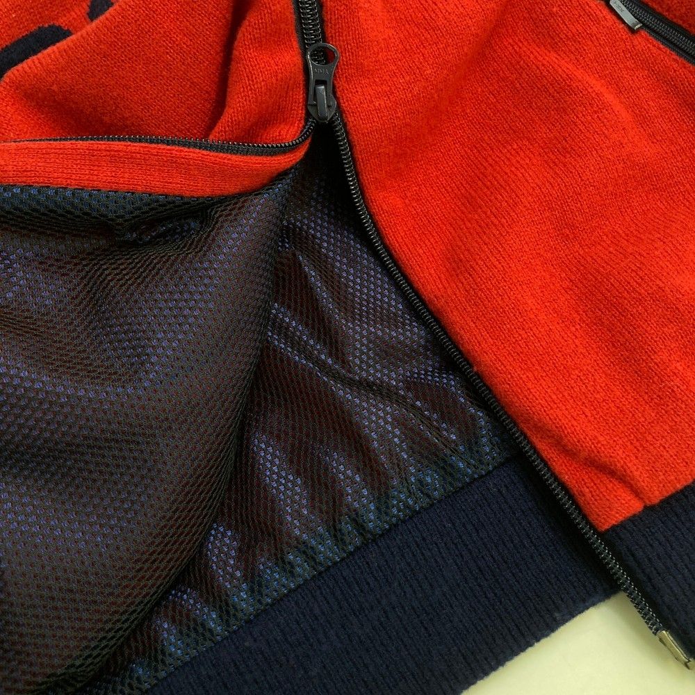 サイズ：1 PEARLY GATES パーリーゲイツ  裏メッシュ ニットジャケット  レッド系 [240001114785] ゴルフウェア レディース ストスト サイズ：1 PEARLY GATES パーリーゲイツ 裏メッシュ ニット