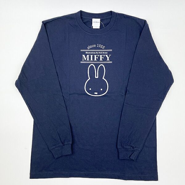 ミッフィー miffy ロンT(かお) ネイビー アパレル Tシャツ