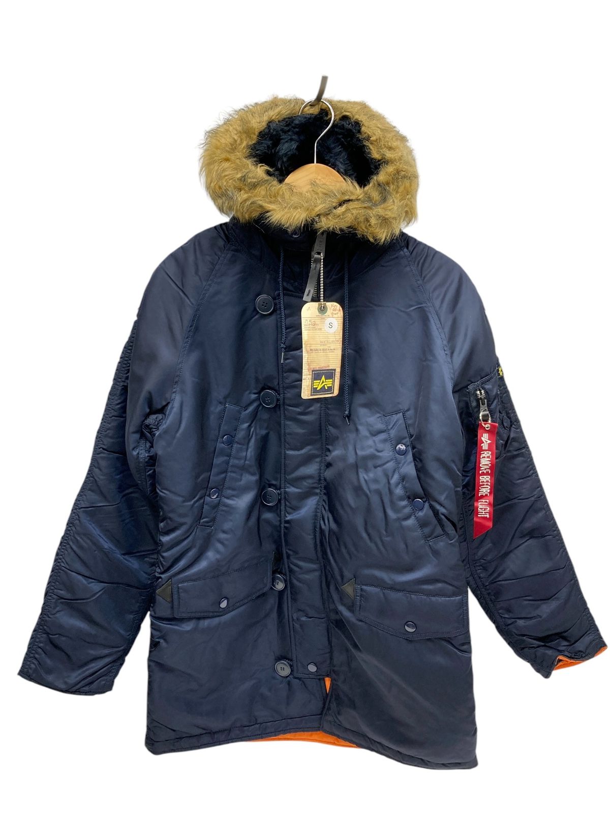 ほぼ未使用 XL フライトジャケット MA-1 アルファ ネイビー リボン付き Alpha Industries アルファ インダストリーズ ALPHA MA-1