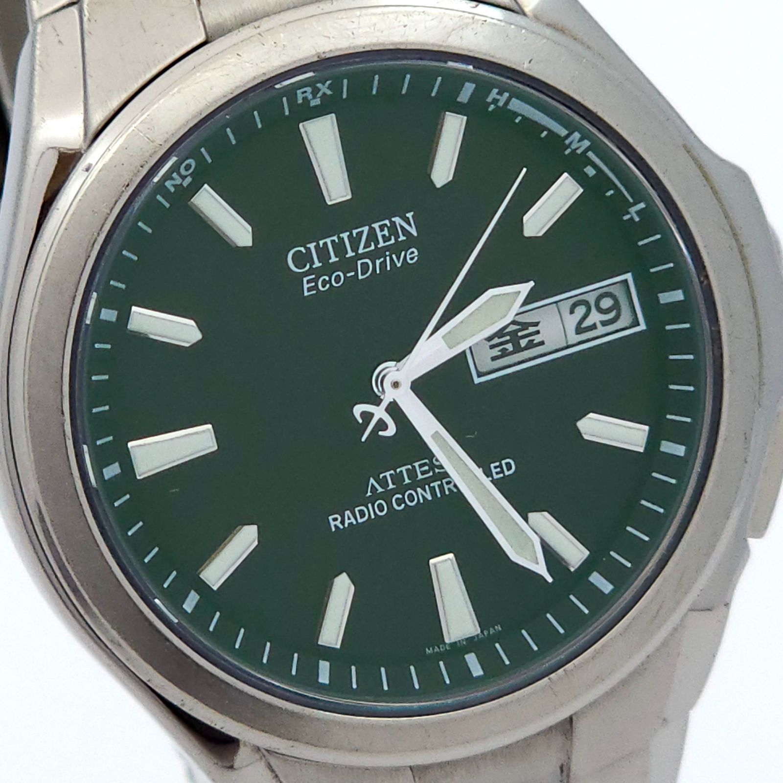 CITIZEN シチズン アテッサ H100-T010431ソーラー電波 動作品 チタニウム - メルカリ