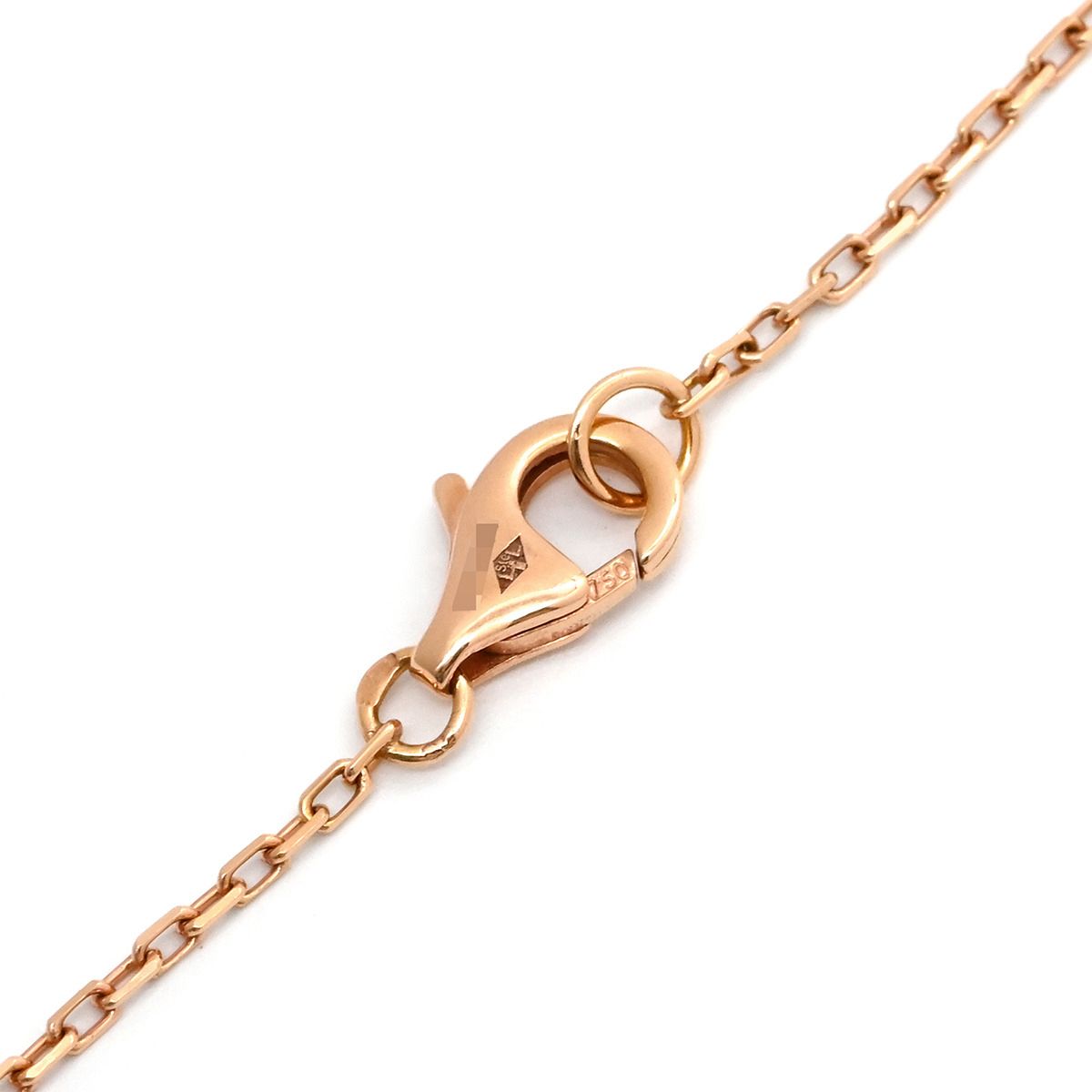 カルティエ Cartier ネックレス ロゴ ドゥーブルC K18RG ダイヤモンド 