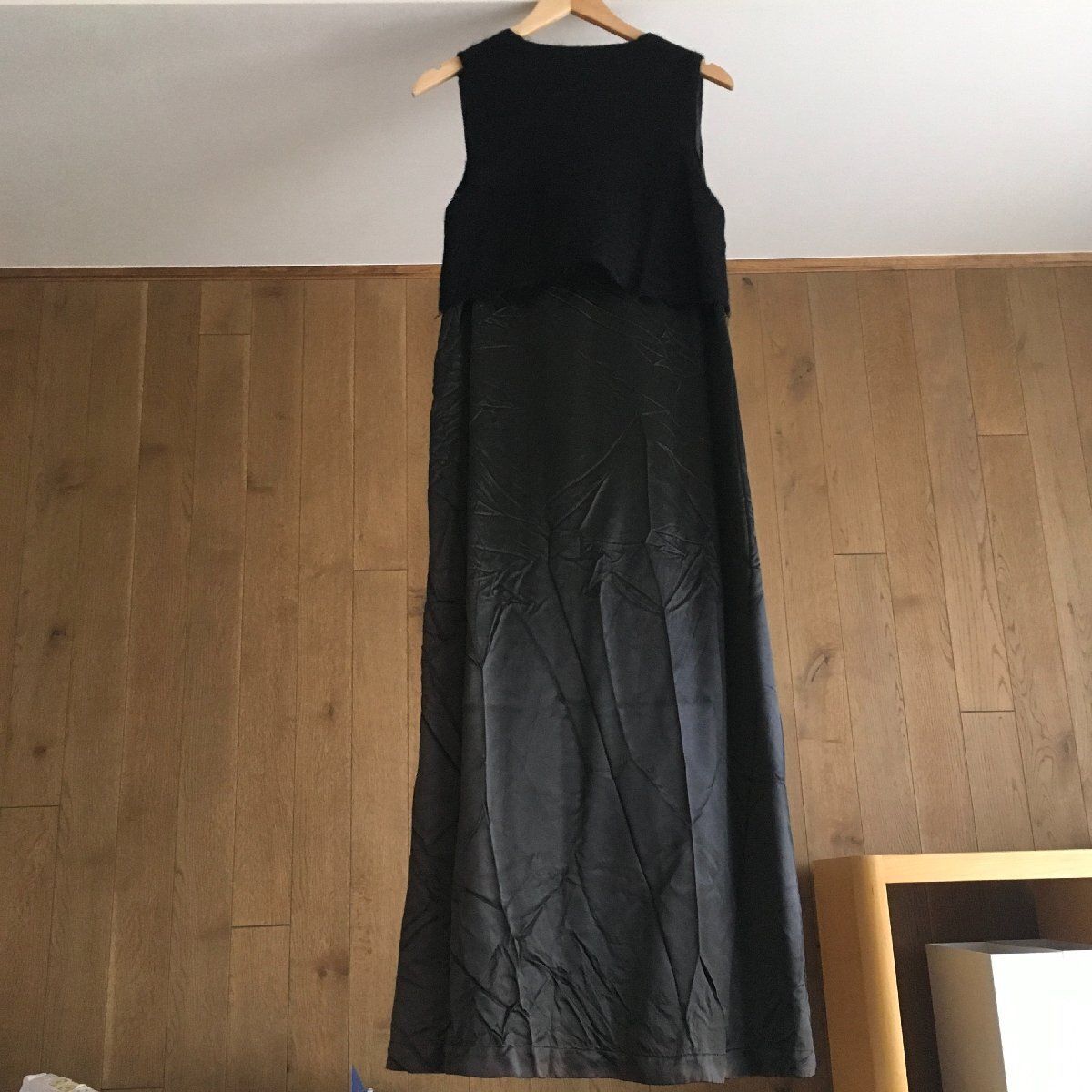 美品✨ トリコ コムデギャルソン ワンピース 黒 AD1989 80s トリココムデギャルソンtricot COMME des GARCONSウエスト
