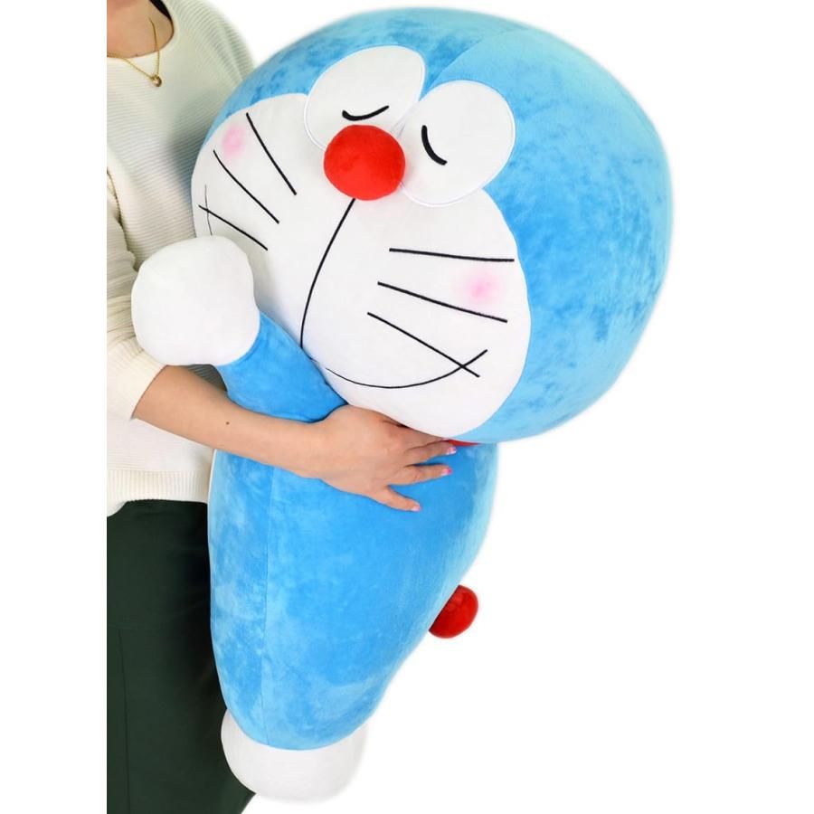 MORIPiLO 抱き枕 クッション ドラえもん キャラクター グッズ 大きい ぬいぐるみ ブルー 添い寝枕 特大 約90cm DORAEMON