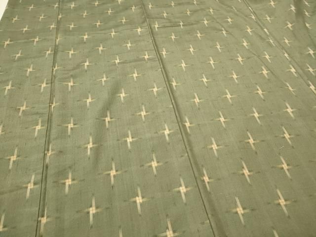 平和屋着物○上質な紬 十字絣 松坂屋扱い 正絹 逸品 CAAQ9585th - メルカリ