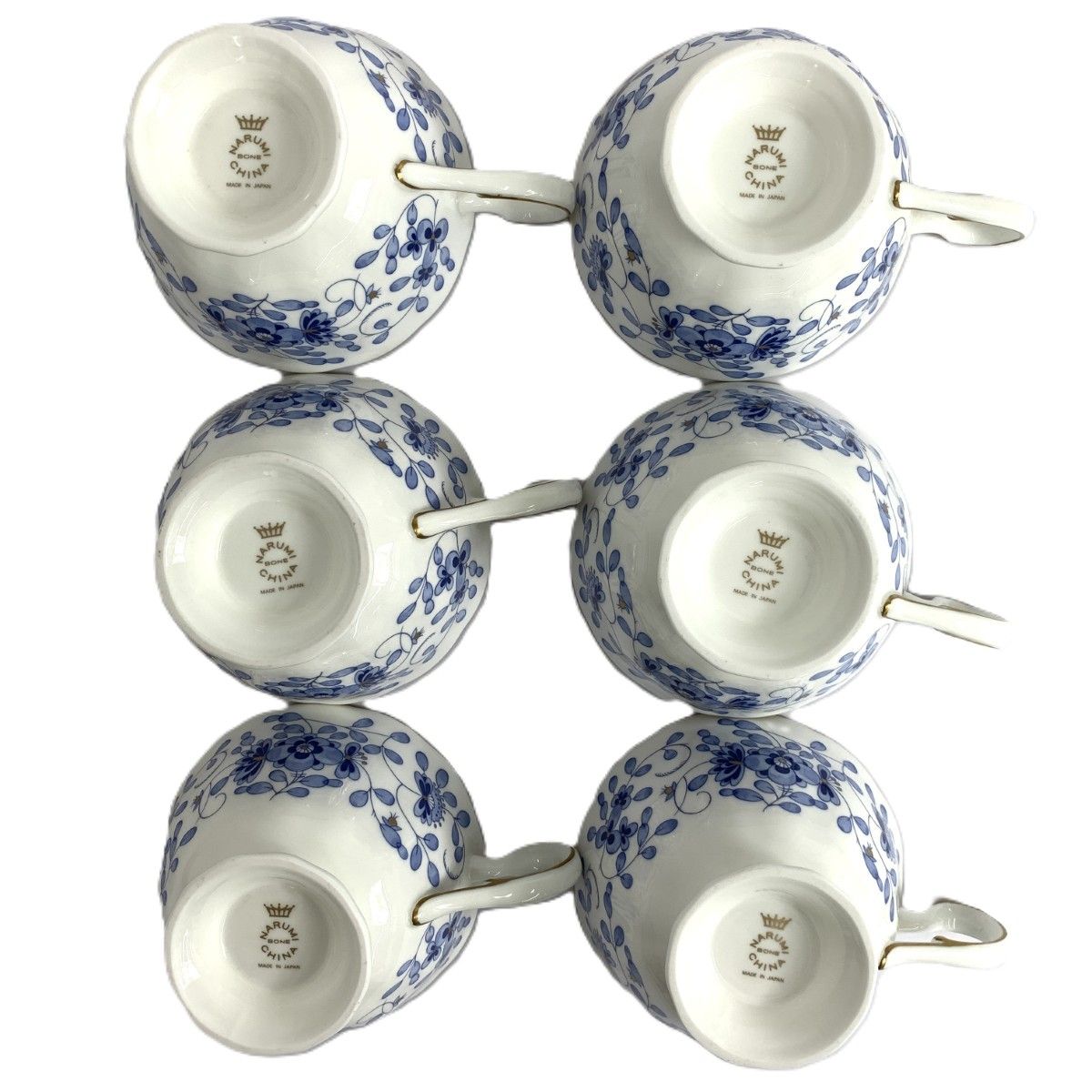 上品な Narumi ナルミ ミラノ 9点セット カップ＆ソーサー6点 シュガー クリーマー プレート ホワイト ブルー 240001158020 【最短翌日配送】