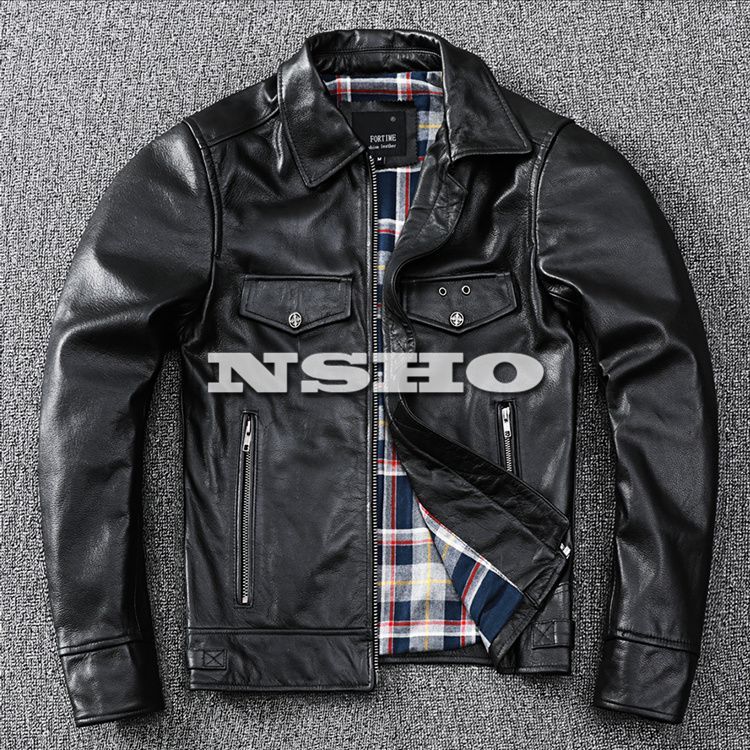 上質革ジャン メンズ カウハイド 牛革 スタンダードスタイル ミニマム