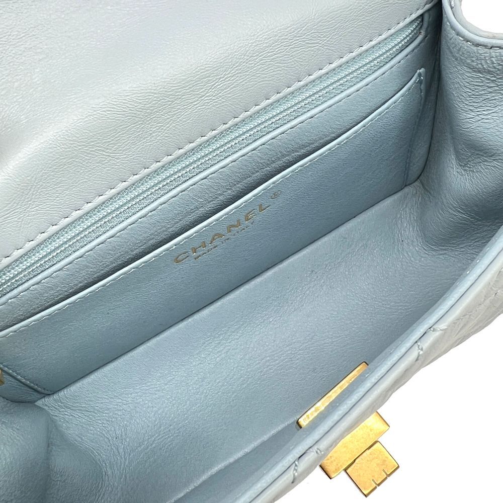 【CHANEL】シャネル2.55 ライトブルーが上品◎ハンドバッグ 楽天市場】【新品同様】CHANEL シャネル 2.55 ミニハンドバッグ