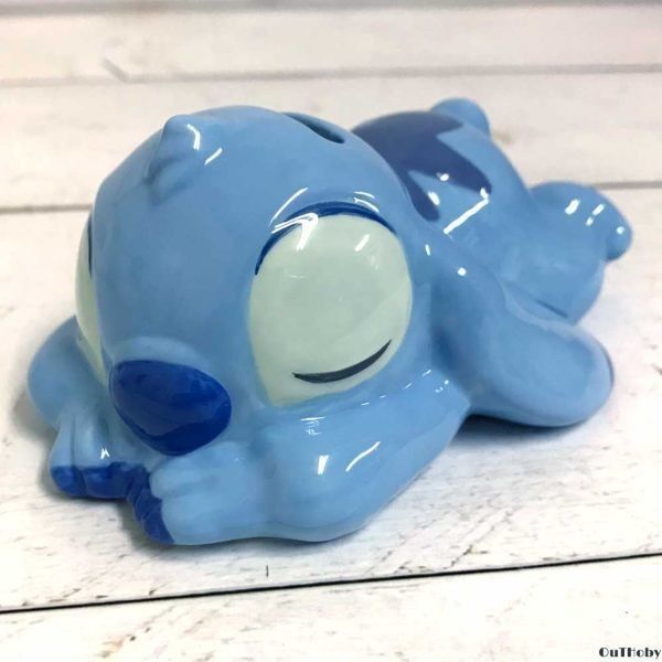 スティッチ 寝ている おやすみ 貯金箱 Disney ディズニー リロ＆スティッ