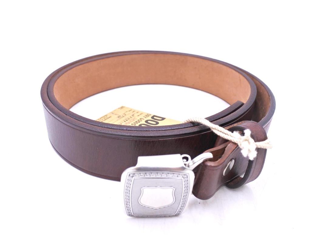 DOUBLE RL ブラウンレザーベルト　RRL サイズ32 新品 RRL ダブルアールエル DOUBEL RL SUPPLY CO RALPH LAUREN