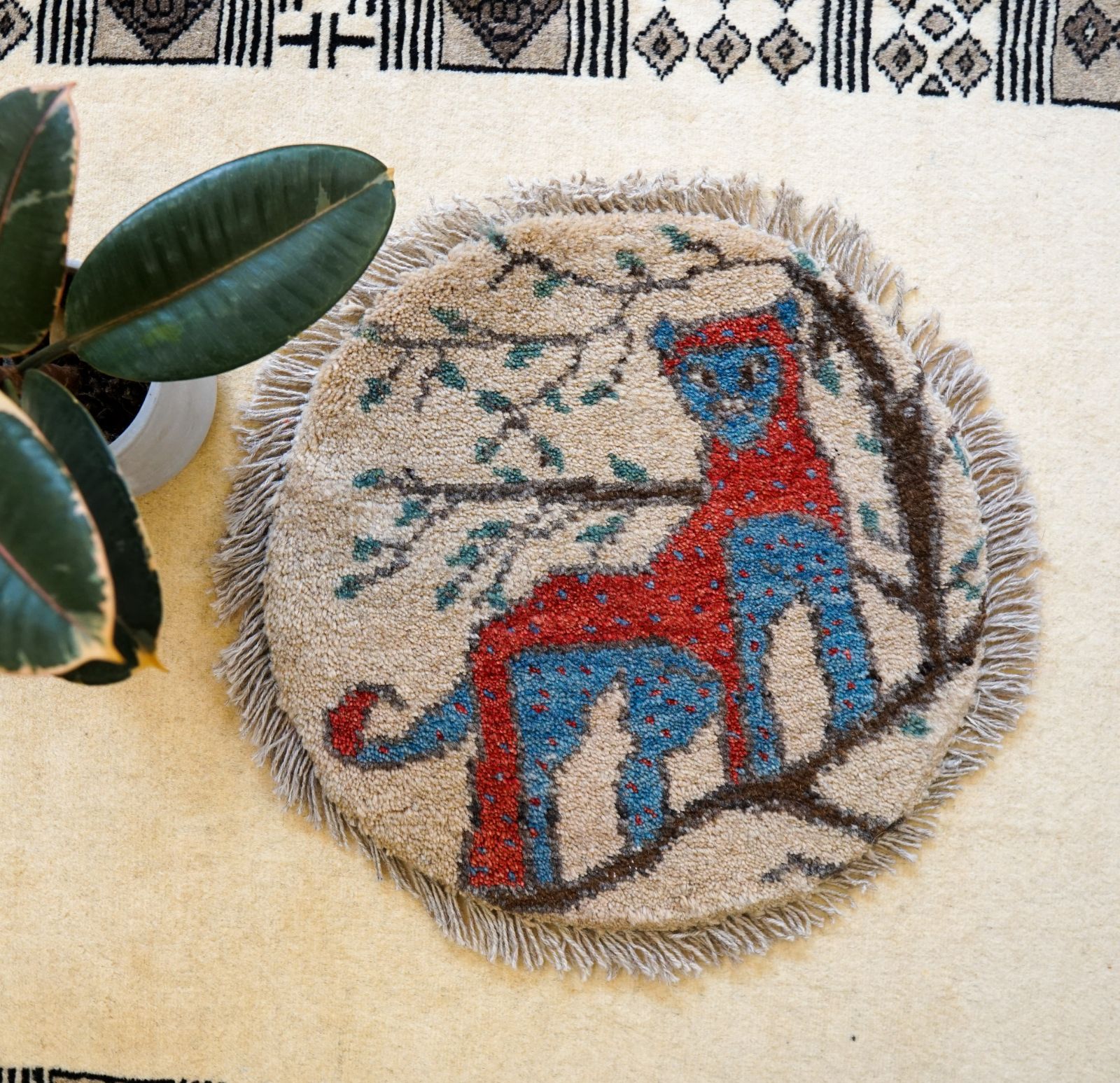 夏にぴったり　ドイツマングルクロス　麻100%ラグ 夏にぴったり ドイツマングルクロス 麻100%ラグ 夏にぴったり ドイツ