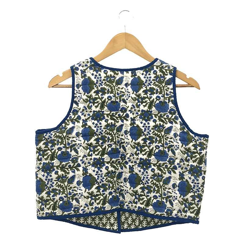 新品】 SZ Blockprints / エスゼットブロックプリント | × Ron Herman ロンハーマン別注 HOTEL BOY VEST  ボタニカル柄 プリント キルティング ホテルボーイ ベスト | M | ブルー / グリーン | レディース - メルカリ