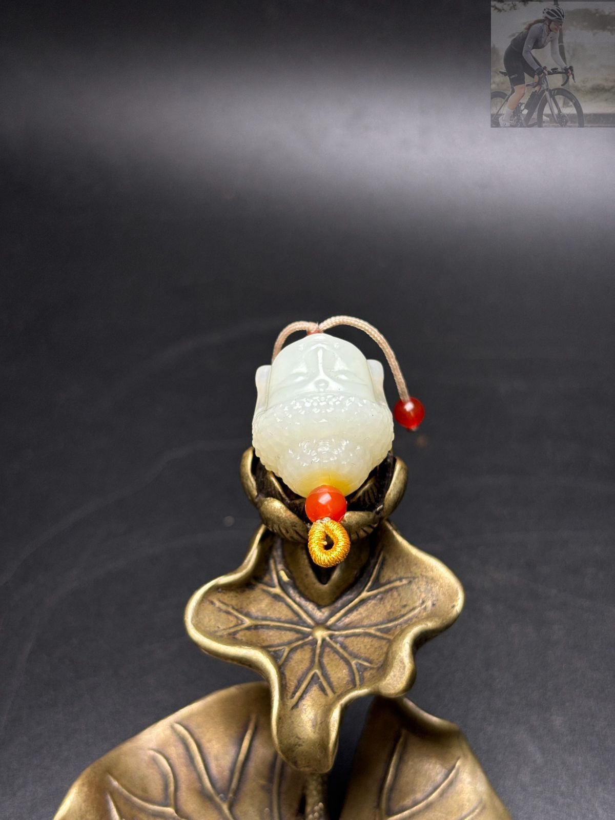旧家蔵出し 和田玉細密彫 羊脂白玉 仏首 極美品 彫刻 根付 裝身