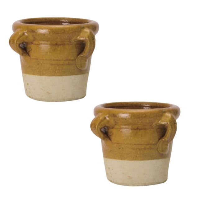 花 観葉植物用ポット チュニジアン グレイズ CC Teracotta POT 2個入り 15026 底穴あり 受皿なし 代引き不可 中型ポット FARM p123