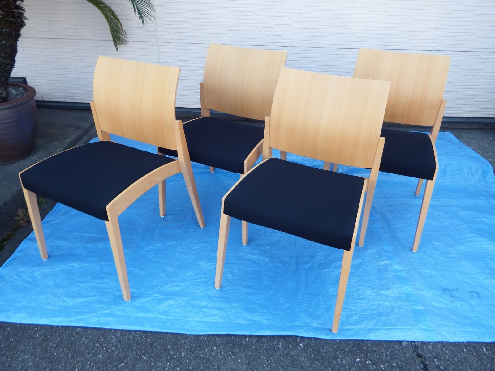 引取り 4脚おまとめ オカムラ セロー チェア 8149WZ-FL87 椅子 S0313