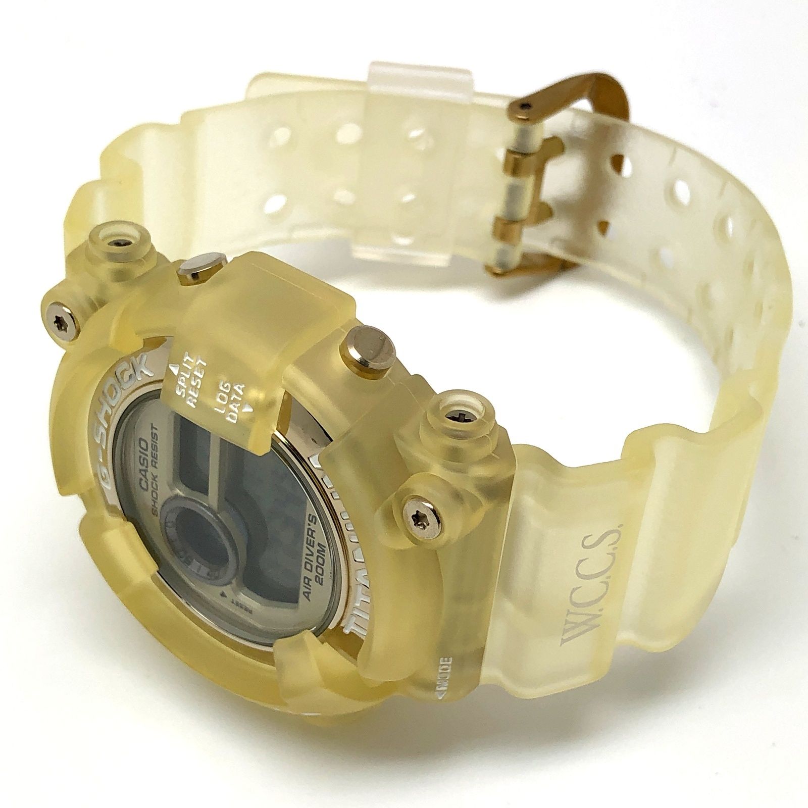 G-SHOCK ジーショック DW-8201WC-9T FROGMAN WCCS フロッグマン トリプルマンタEL スケルトン ホワイトロゴ  ゴールド金具 - メルカリ