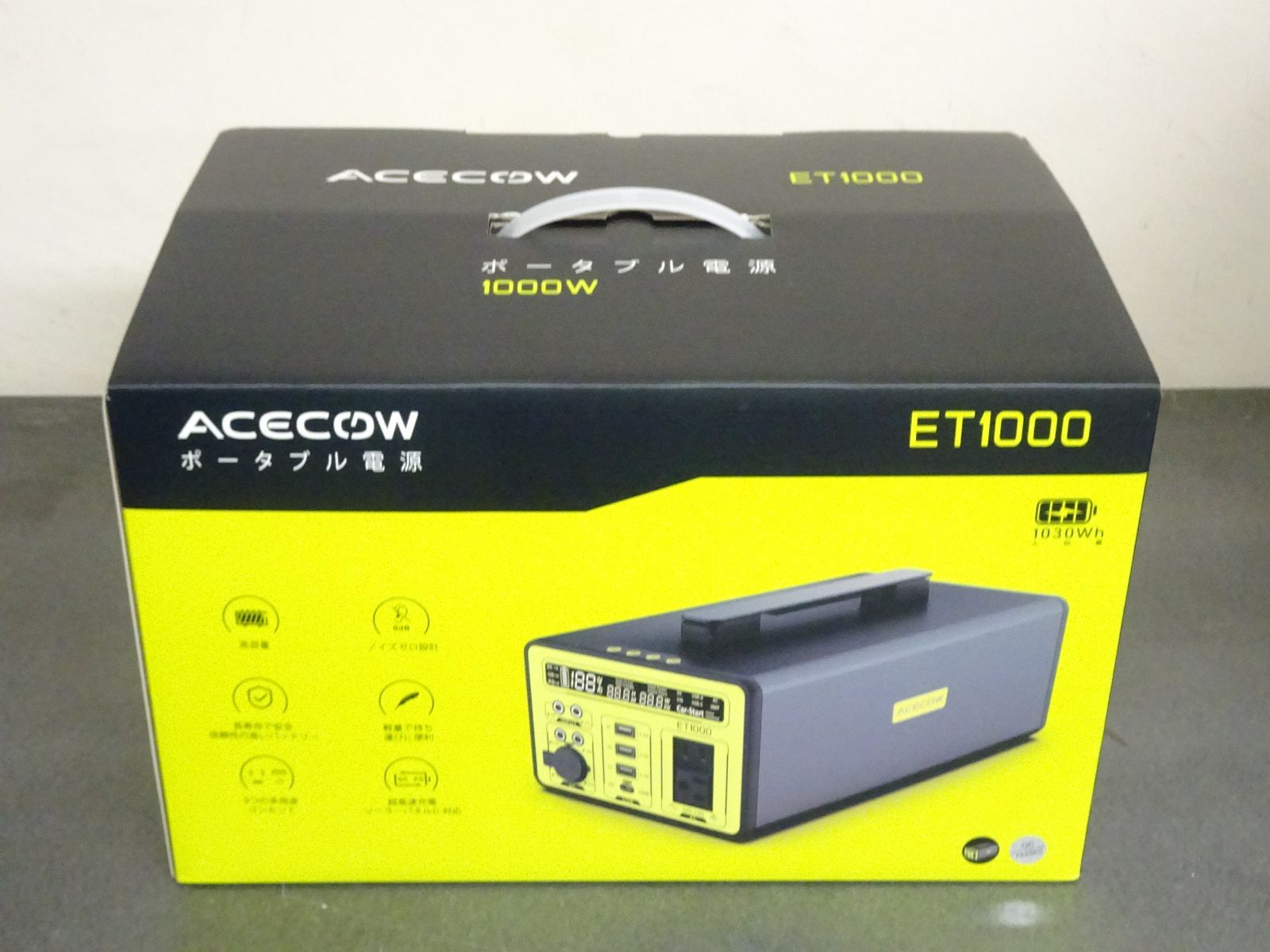 Acecow ポータブル電源 大容量 69600mAh/1030Wh 未使用品 - メルカリ